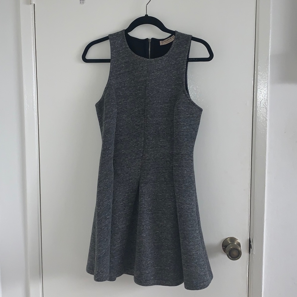Grey business casual dress from Pull&Bear